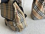 Burberry Check Backpack Trench-Inspired Fabric Lightweight And Spacious - Image 4