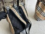 Burberry Check Backpack Trench-Inspired Fabric Lightweight And Spacious - Image 5