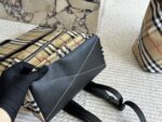 Burberry Check Backpack Trench-Inspired Fabric Lightweight And Spacious - Image 6