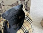 Burberry Check Backpack Trench-Inspired Fabric Lightweight And Spacious - Image 9