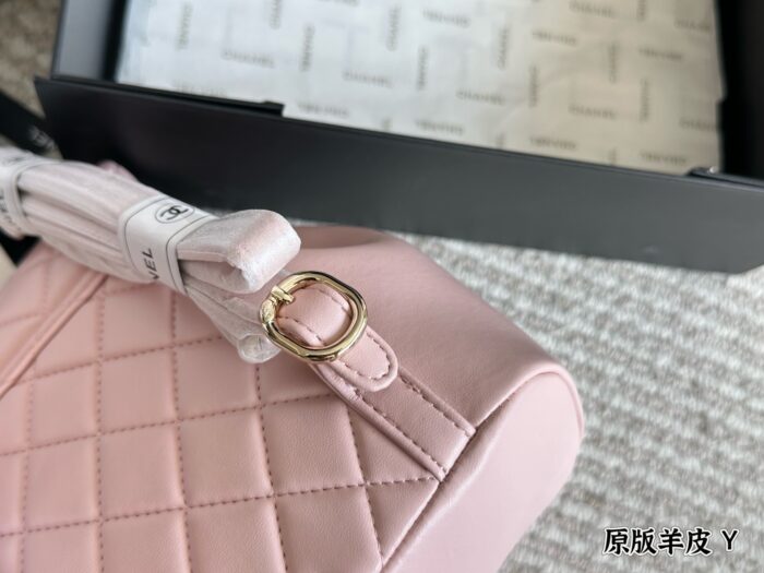 Chanel Duma Series Lambskin Light Gold Metal Backpack (Convertible To Shoulder Bag Or Handbag) - Image 8