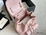 Chanel Duma Series Lambskin Light Gold Metal Backpack (Convertible To Shoulder Bag Or Handbag) - Image 9