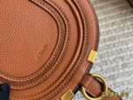 Chloé Marcie Classic Saddle Silhouette Full-Grain Soft Leather Practical Lightweight Bag - Image 8