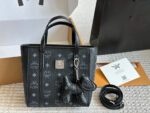 Mcm Mini Anya Series Mini Tote Printed Coated Canvas Top Zip Closure - Image 11