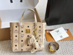 Mcm Mini Anya Series Mini Tote Printed Coated Canvas Top Zip Closure - Image 12