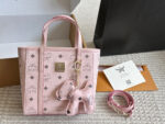 Mcm Mini Anya Series Mini Tote Printed Coated Canvas Top Zip Closure - Image 13