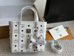 Mcm Mini Anya Series Mini Tote Printed Coated Canvas Top Zip Closure - Image 14