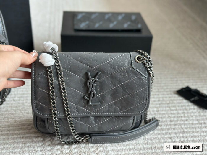 Yves Saint Laurent Niki Upgrade Edition Imported Cowhide With Soft, Supple Texture Complete With Box - Image 5
