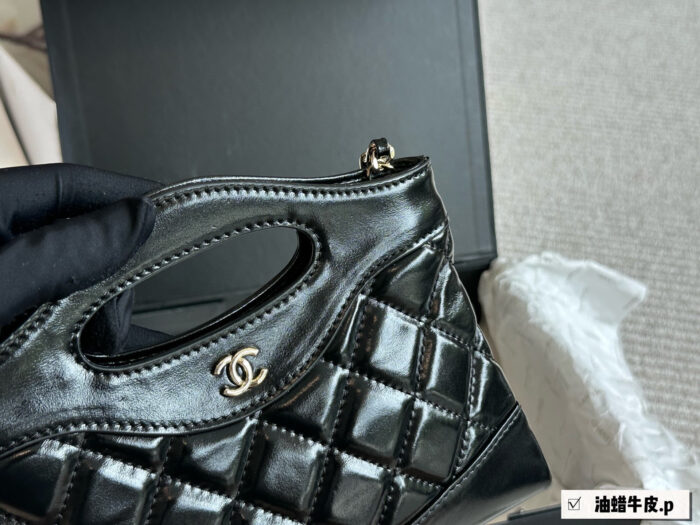 Chanel 31 Bag Nano - Waxed Leather Diamond Quilted Chain Bag. Durable. Holds Phone And Cosmetics. - Image 2