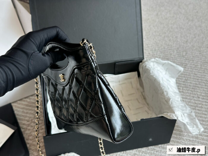 Chanel 31 Bag Nano - Waxed Leather Diamond Quilted Chain Bag. Durable. Holds Phone And Cosmetics. - Image 3