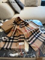 Burberry Classic Check Cashmere Scarf - Image 7