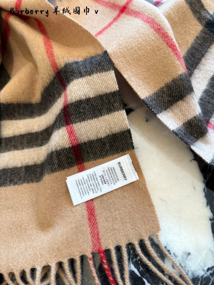 Burberry Classic Check Cashmere Scarf - Image 8