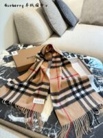 Burberry Classic Check Cashmere Scarf - Image 9