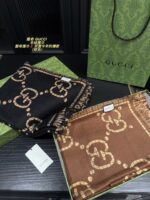 Gucci Double-Sided Pure Cashmere Scarf
