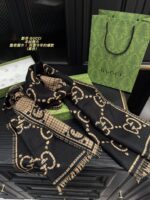 Gucci Double-Sided Pure Cashmere Scarf - Image 7