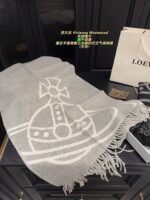 Vivienne Westwood Premium Fleece Cashmere Scarf Cloud-Like Softness Timeless And Enduring - Image 4