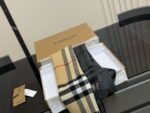 Burberry Cashmere Scarf Classic Black And White Colourway Soft And Comfortable - Image 8