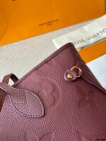 Louis Vuitton Neverfull Medium Full Grain Leather Classic Tote Bag - Image 6