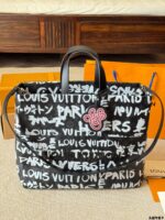 Louis Vuitton Shopper Tote - Large-Capacity Leather Bag With Multiple Carrying Options - Image 10