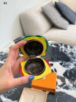 Louis Vuitton Mini Burger Keychain Earphone Case Gourmet-Inspired Design Accessory - Image 6