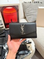 Ysl Uptown Mini Envelope Bag Metal Logo Detachable Chain Strap With Card Holder Italian Calfskin - Image 2