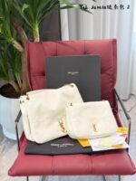 Saint Laurent Jamie Series Chain Tote Sheepskin-Textured Jewellery-Grade Chain Effortlessly Chic Design - Image 5