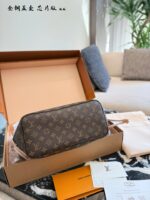 Louis Vuitton Neverfull Medium Tote Bag Classic Monogram Multicolore Double Box With Silk Scarf - Image 6