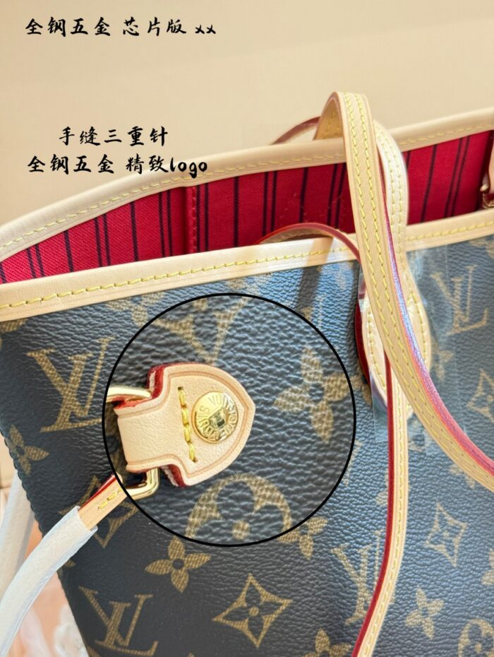 Louis Vuitton Neverfull Medium Tote Bag Classic Monogram Multicolore Double Box With Silk Scarf - Image 9