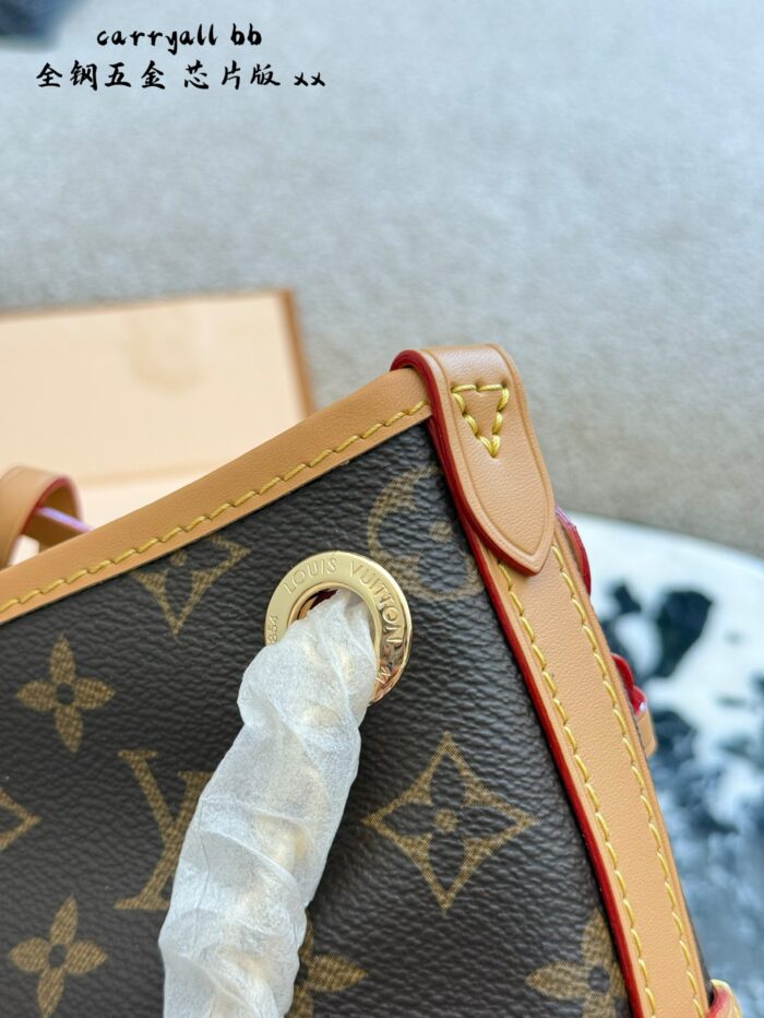 Louis Vuitton Carryall Bb Upgrade Edition Gold Chain Design Cute Handbag - Image 5