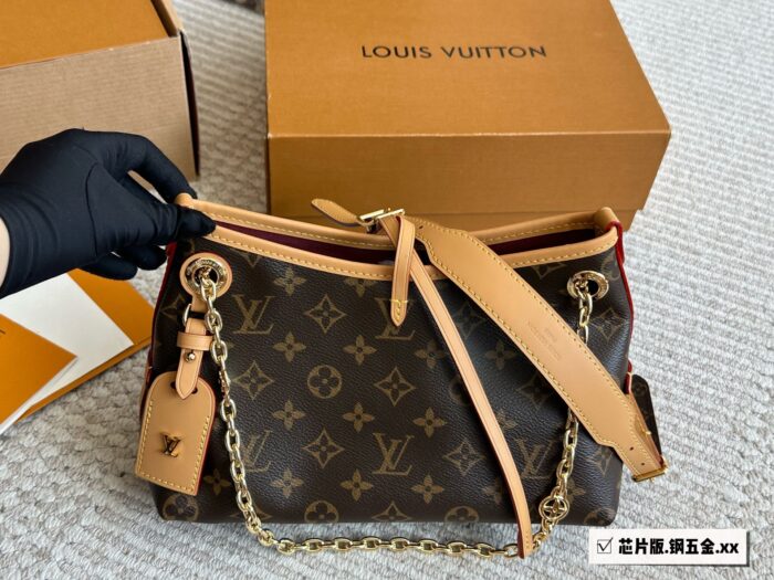 Louis Vuitton Carryall Bb Upgrade Edition Gold Chain Classic Monogram Bag - Image 1