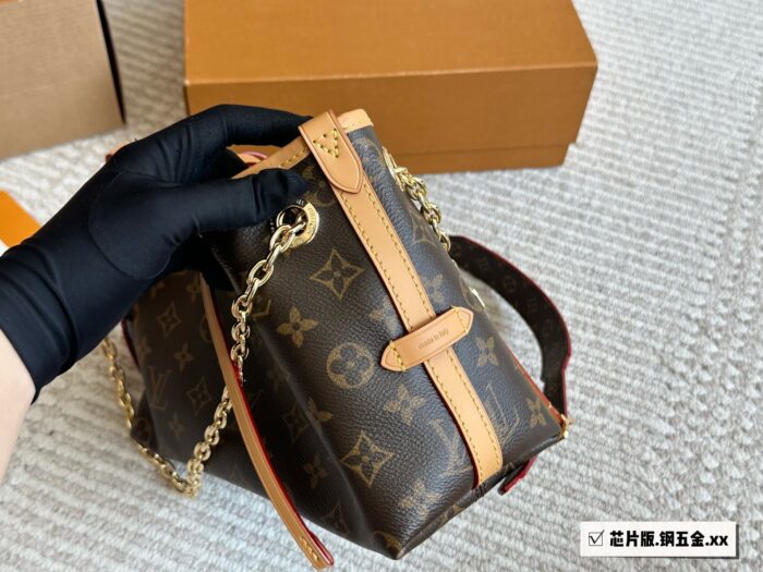 Louis Vuitton Carryall Bb Upgrade Edition Gold Chain Classic Monogram Bag - Image 2