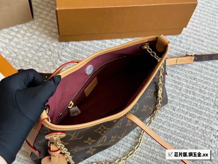 Louis Vuitton Carryall Bb Upgrade Edition Gold Chain Classic Monogram Bag - Image 4