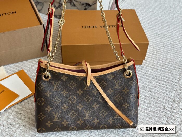 Louis Vuitton Carryall Bb Upgrade Edition Gold Chain Classic Monogram Bag - Image 5