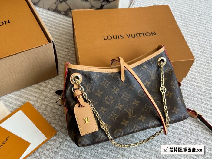 Louis Vuitton Carryall Bb Upgrade Edition Gold Chain Classic Monogram Bag - Image 7