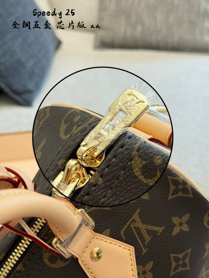 Louis Vuitton Speedy 25 Classic Monogram Adjustable Strap Practical Women'S Handbag - Image 6