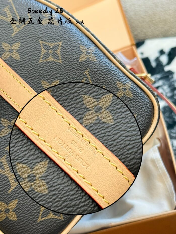 Louis Vuitton Speedy 25 Classic Monogram Adjustable Strap Practical Women'S Handbag - Image 7