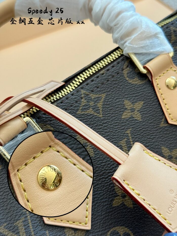 Louis Vuitton Speedy 25 Classic Monogram Adjustable Strap Practical Women'S Handbag - Image 8