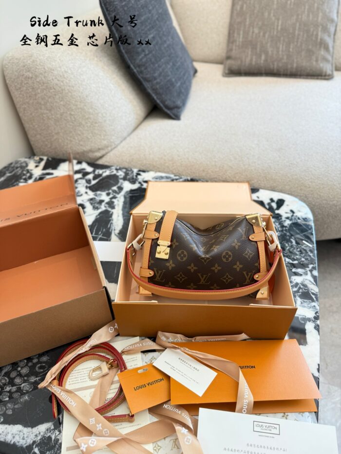 Louis Vuitton Cruise23 Side Trunk Full Metal Hardware Chip Edition Monogram Women'S Handbag - Image 1