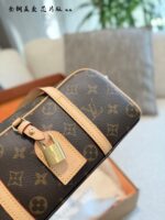 Louis Vuitton Hang On Bowling Bag Monogram Canvas Retro Padlock Adjustable Shoulder Strap - Image 7