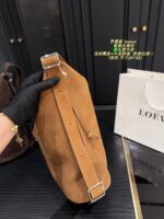 Loewe Suede And Leather Bucket Bag  Generous Capacity - Image 4