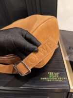 Loewe Suede And Leather Bucket Bag  Generous Capacity - Image 7