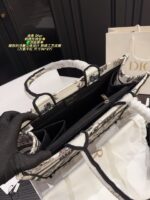 Dior Embroidered Tote Bag With Embossed 3D Embroidery, Lining, And Printed Shoulder Handle - Image 5