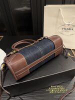 Prada Denim Softlux Handbag Stylish Vintage, Compact And Charming For Everyday Use - Image 4