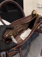 Prada Denim Softlux Handbag Stylish Vintage, Compact And Charming For Everyday Use - Image 9
