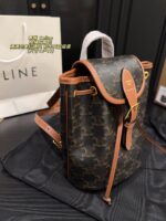 Celine Rustic Drawstring Rucksack Generous Capacity Winter Wardrobe Staple - Image 3