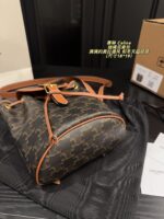 Celine Rustic Drawstring Rucksack Generous Capacity Winter Wardrobe Staple - Image 9