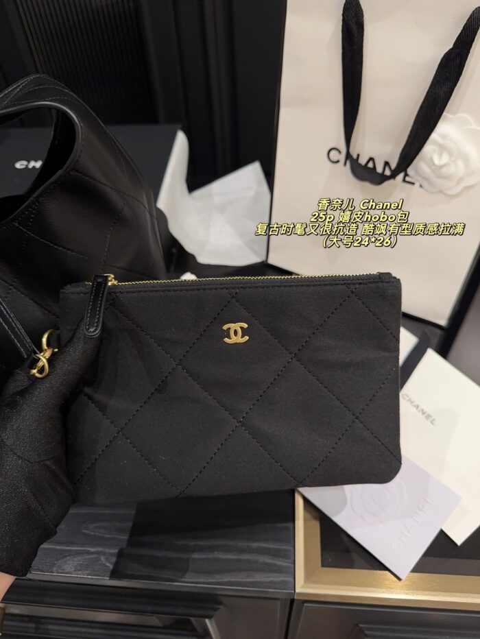Chanel 25P Hippie Hobo Bag Retro Chic, Edgy And Stylish With Premium Quality - Image 7