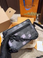 Louis Vuitton Damoflage Black Black Mosaic Box Bag Urban Camouflage Robust & Practical Urban Commuting - Image 4
