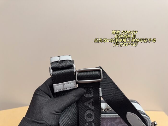Coach Crossbody Camera Bag Classic Double C Texture Printed Lettering Three-Dimensional Cut Timeless And Enduring - Image 8