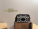 Coach Crossbody Camera Bag Classic Double C Texture Printed Lettering Three-Dimensional Cut Timeless And Enduring - Image 13